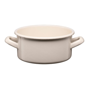 Rondel emaliowany gładki GORDON 16cm/1,5l krem